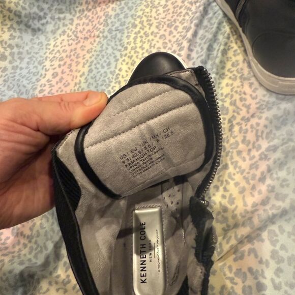 Kenneth Cole Kan High Top Sneaker – Black – Men's Size 9.5 US - Picture 4 of 6